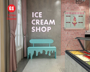 Luxury Stainless Steel Ice Cream Counter | Custom <b>Bar</b> Display for Ice Cream Parlor & Shop Fitting - Product Image 6