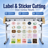 Plotter de corte automático de contornos con cámara CCD de alto rendimiento (ROI) para vinilos, pegatinas, etiquetas y calcomanías, ideal para tiendas de publicidad.