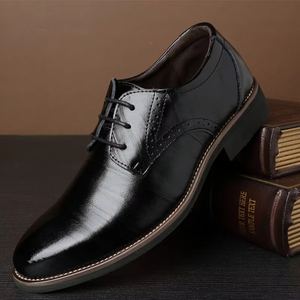 Chaussures habillées formelles de qualité supérieure pour hommes, confortables et élégantes, fabriquées à la main, sur mesure, augmentant la taille, disponibles en hiver - Product Image 3