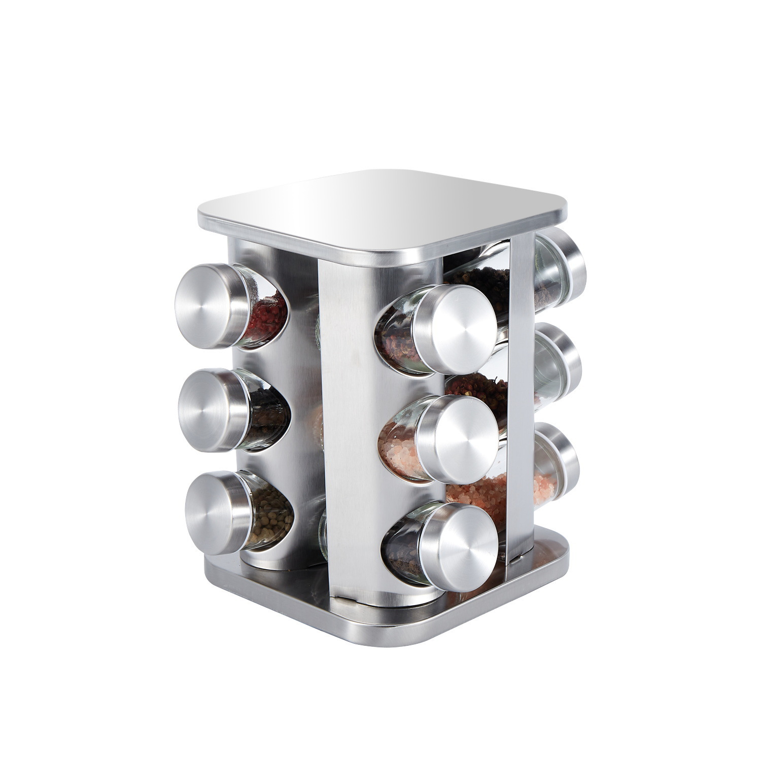 Square 12 head seasoning rack