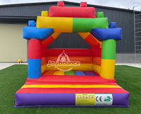 Château gonflable Lego commercial pour enfants, événements en plein air, location pour fêtes, parc d'attractions, divertissement