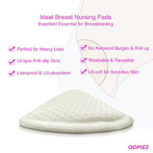 Ananbaby แผ่นซับน้ำนมป้องกันการรั่วซึมซักได้สบายแผ่นซับน้ำนมทำจากไม้ไผ่สำหรับคุณแม่ให้นมลูก - Product Image 3