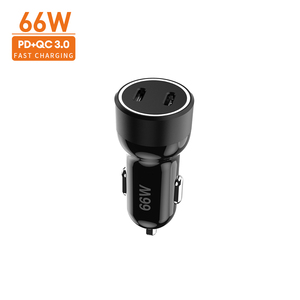 <span class=keywords><strong>Chargeur</strong></span> de voiture 30W 66W vendant beaucoup de chargeurs rapides de voiture Qc3.0 de téléphone intelligent double USB + PD charge rapide de voiture usb + Type-C - Product Image 4