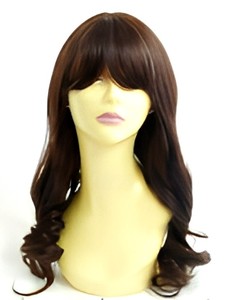 Peluca Sintética Premium Coreana Resistente al Calor - Rubia Ceniza y Gris con Ondas Sueltas en Forma de S para Mujer - Product Image 1