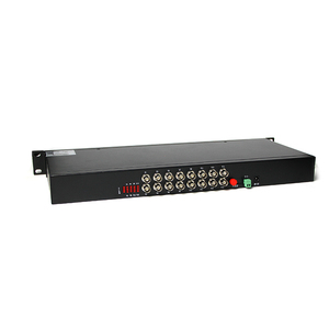1 par de modo único 1U de montaje en Rack devolver datos, 16 canales, FC <span class=keywords><strong>20</strong></span> km de fibra de convertidor de vídeo - Product Image 4