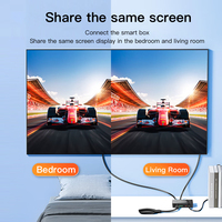 SAMZHE Répartiteur Vidéo Numérique 4K/30Hz 1 Entrée 4 Sorties en Métal, Répartiteur 1-vers-4 pour Ordinateur Portable, Boîtier Intelligent, Téléviseur, Moniteur, Projecteur
