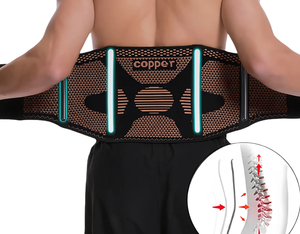 Fascia Lombare Regolabile in Nylon/Poliestere, <span class=keywords><strong>Cintura</strong></span> di Compressione per Fitness, Supporto Lombare per Alleviare il <span class=keywords><strong>Dolore</strong></span> - Product Image 6