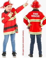 Costume de Pompier Professionnel pour Enfants : Ensemble Uniforme pour Activités Parent-Enfant et Tenues de Maternelle