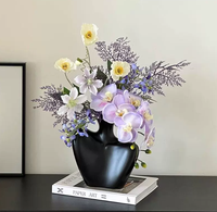 Rangkaian Bunga Peony Buatan Tangan Gaya Cina Baru untuk Ruang Tamu, Vas Seni, Ramah Lingkungan, Dapat Dicuci