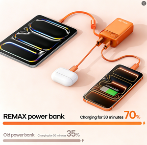 11850mAh Power Bank 65W PD Fast Charge Built-in <b>Type</b>-<b>C</b> Lanyard <b>Cable</b> 2-in/3-out LED Display Banks T132 T132 T132 T132 T132 T132 - Product Image 2