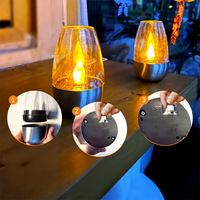 Bestseller Solarbetriebene Flammenlose LED-Kerzenlichter Hochwertig Hochgradig Wasserdicht IP44 Edelstahl für den Außenbereich