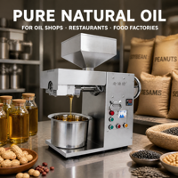 Presse à huile miniature MJ LYF T15 3000W en acier inoxydable, machine d'extraction à froid et à chaud pour usage domestique et petites entreprises