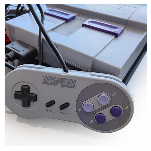 Used Classic TV Video Game Console for Super for SNES System Cartridge Support