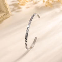 Bracelet à feuille personnalisé, cachant des informations personnalisées sur le nom ou la date, en acier inoxydable imperméable, bracelets à la mode, bijoux pour femmes
