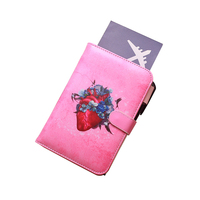 Sac de voyage d'affaires en cuir personnalisé style Hip-Hop avec impression de dessins animés, grande capacité, compartiments séparés pour documents et porte-passeport
