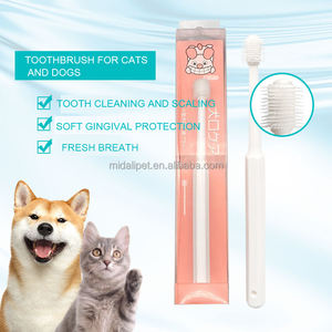 Brosse à dents pour animaux de compagnie, soins buccaux, <span class=keywords><strong>Anti</strong></span>-<span class=keywords><strong>tartre</strong></span> dentaire, nettoyage des dents à 360 degrés - Product Image 1