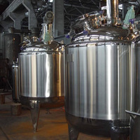 Réservoir de refroidissement et de mélange de chauffage Réacteur en acier inoxydable Réacteur de saponification du savon