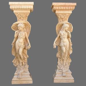 เสาประตูด้านนอกแกะสลักด้วยหินสไตล์ยุโรปเสาโรมันเสาหินแข็งรับประกันตลอดอายุการใช้งาน - Product Image 1