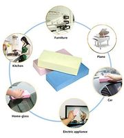 Vente en gros de produits de nettoyage ménagers doux et écologiques feuille de mousse nettoyant pour gommage pva lavage du corps