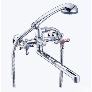 Ensemble de douche mural classique en laiton avec pommeau de douche pluie, bec de 30 cm et cartouche céramique pour baignoire et salle de bain - Product Image 5