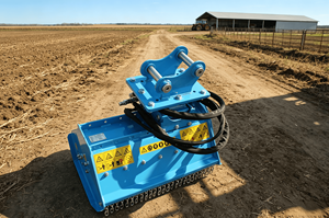 <span class=keywords><strong>Broyeur</strong></span> à fléaux hydraulique direct usine pour mini-excavatrice, déchiqueteuse d'herbe pour le défrichement des bandes vertes routières, norme UE - Product Image 4