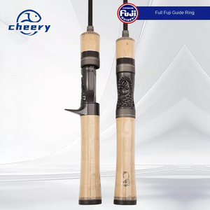 Canne à pêche Demon <span class=keywords><strong>Hunter</strong></span> Magic <span class=keywords><strong>Shadow</strong></span> Upgrade Full Fuji Guide Ring O Cork Carbon Micro Horse Mouth, modèle Road Asian, 2 brins, souple - Product Image 1