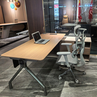Bureau de direction en forme de L en MDF professionnel - Système de mobilier de bureau moderne avec design modulaire