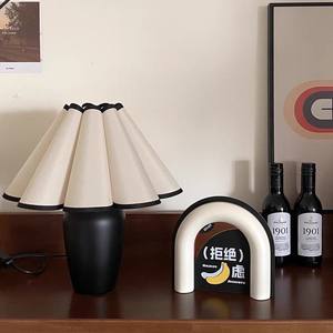 Abat-jour en bois rétro plissé en forme de pétale, lampe de nuit, nouveau style chinois, art en bois décoratif pour abat-jour romantique - Product Image 2