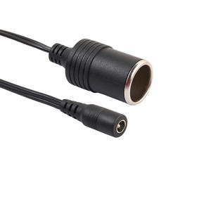 Kabel Adaptor Daya Soket Pemantik Rokok OEM Pabrik ke Steker Betina DC 5521 untuk Pengisi Daya Mobil, Penyedot Debu Mobil, Mesin Cuci Mobil - Product Image 1