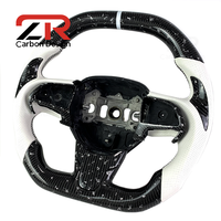 Volant personnalisé en cuir et fibre de carbone pour Chrysler 300 300C 300 R/T SRT Dodge Charger Challenger Sport Car Interior