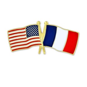 Broche double d'amitié en métal émaillé personnalisée, vente en gros d'usine, badge de revers, carte nationale, drapeau de la <span class=keywords><strong>France</strong></span> - Product Image 6