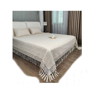 <span class=keywords><strong>Couvre</strong></span>-<span class=keywords><strong>lit</strong></span> en crochet artisanal, taille King Queen, dentelle blanche en coton, style vintage, fait main, élégant, <span class=keywords><strong>couvre</strong></span>-<span class=keywords><strong>lit</strong></span> rétro, literie rétro - Product Image 1