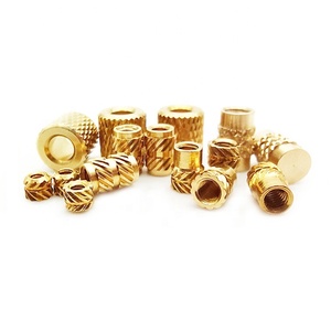 Đồng Thau Nóng Chảy Chèn <span class=keywords><strong>Nuts</strong></span> Threaded Chèn Sưởi Đúc Đồng Nut Đôi Twill Khía Tiêm Brass Nut M2 ISO 1000 Pcs - Product Image 4