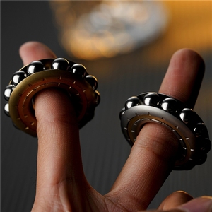 ของเล่นโลหะ EDC Cybertext Play Top Coin Decompression DJG Ring ลูกปัดกลไก ฟิดเจ็ตสปินเนอร์ สำหรับ EDC - Product Image 1