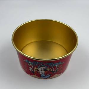 Disposable Salad Noodle <b>Bowl</b> Greaseproof <b>Microwave</b> Heatable Paper <b>Bowl</b> <b>With</b> Gold Foil Material - Product Image 3