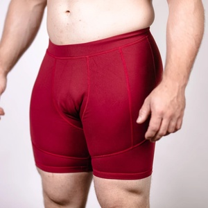Shorts de compression pour homme, respirants, avec poches élastiques à la taille, polyester/coton, séchage rapide, shorts de sport performants - Product Image 1
