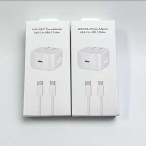 Chargeur rapide PD 40W avec câble tressé, prise US, adaptateur Type C pliable pour iPhone 17 16 15 14 Pro, chargeur USB C pour iPhone - Product Image 5