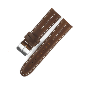 Bracelet de montre en cuir véritable Crazy Horse 20mm 22mm bracelets en cuir de veau bracelets de montre <span class=keywords><strong>vintage</strong></span> marron café vert bleu Bracelet pour <span class=keywords><strong>Panerai</strong></span> - Product Image 6