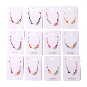 <b>Shell</b> Accessory <b>Bracelet</b> Beaded Stainless Steel Handmade Fashion Jewelry 12pcs Set - Product Image 2