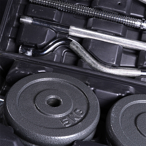 Bộ tạ 50KG 55KG, dụng cụ tập thể hình, tạ đòn có thể điều chỉnh, bộ tạ đòn bằng gang - Product Image 4