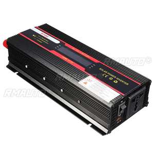 Convertisseur de tension double Xuyuan avec écran LCD, convertisseur de puissance double 12V/24V vers 220V à onde sinusoïdale modifiée pour utilisation automobile - Product Image 2