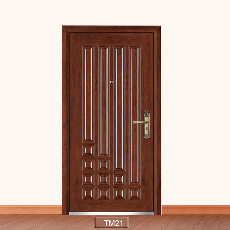 TOF-Kerala House Main Door, porte di sicurezza in acciaio e legno, design grafico, edificio per uffici, appartamento esterno, 1 anno
