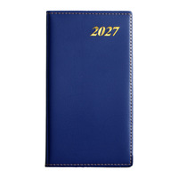 U+ CT-06 2027 Agenda en Inglés para Gestión del Tiempo y Eficiencia, Planificador Semanal, Cuero Sintético, Encuadernación Cosida con Hilo, Ideal para Regalo