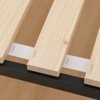 Barre de support de lit verticale Bunkie Board en contreplaqué renforcé, pliable, antidérapante et enveloppée, pour supports de lit jumeau, double, queen et king size
