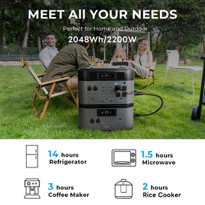 5000W Emergency Power Supply Portable Lithium Station Solar <b>Generator</b> Kit With Folding Panels BP2000E PRO 2200w 3000w Ups Portal - Product Image 6