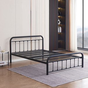 Modern Easy Assembly Portable Twin King Size Frame Metal Load-bearing <b>Bed</b> Frame for Bedroom - Product Image 1