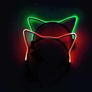 Diadema con orejas de gato LED al por mayor, <span class=keywords><strong>banda</strong></span> para el pelo con luz luminosa y efecto intermitente para Halloween, Navidad, Año Nuevo - Product Image 5