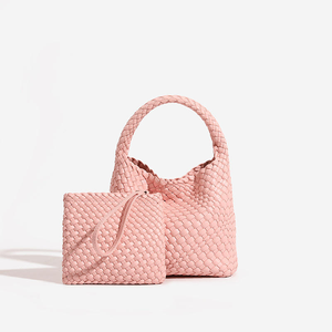 Bolso de hombro cruzado de moda para mujer, hecho a mano, impermeable, de PU, novedad 2025, estilo nicho, portátil, tipo cesta de verduras, con cadenas - Product Image 3