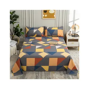 Bán Buôn Giường Linen Giá Polyester Nữ Hoàng Kích Thước Bộ Đồ Giường Tấm Phẳng In Ấn Từ Trung Quốc