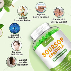 Suplemento de hierbas Soursop Graviola Gummies Digestión saludable Gummy Extracto de hoja de Graviola Soursop Graviola Boost Metabolism Gummy - Product Image 3